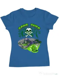 Tricou ADLER dama Poisonous mushroom Albastru azuriu