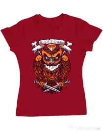 Tricou ADLER dama Rogue owl Rosu