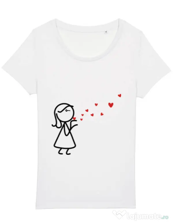 Tricou STANLEY STELLA dama Catching love 2 Alb
