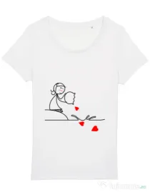 Tricou STANLEY STELLA dama Fishing for love 2 Alb