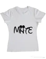 Tricou ADLER dama Mate Alb