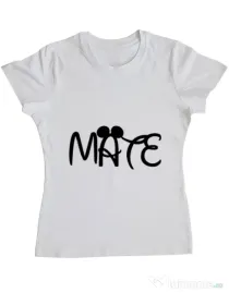 Tricou ADLER dama Mate Alb
