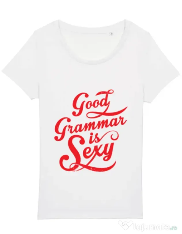 Tricou STANLEY STELLA dama Good grammar Alb
