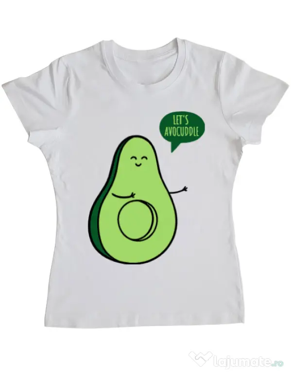 Tricou ADLER dama Avocuddle 1 Alb