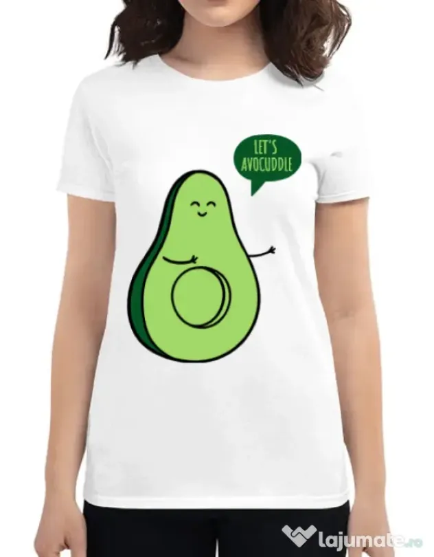 Tricou ADLER dama Avocuddle 1 Alb