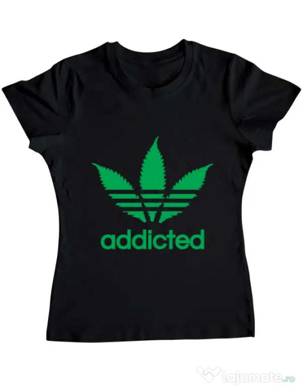 Tricou ADLER dama Addicted Negru