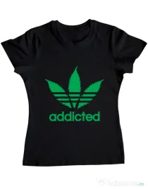 Tricou ADLER dama Addicted Negru