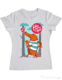 Tricou ADLER dama Haters gonna hate Alb