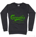 Bluza ADLER dama Cannabis Negru melanj