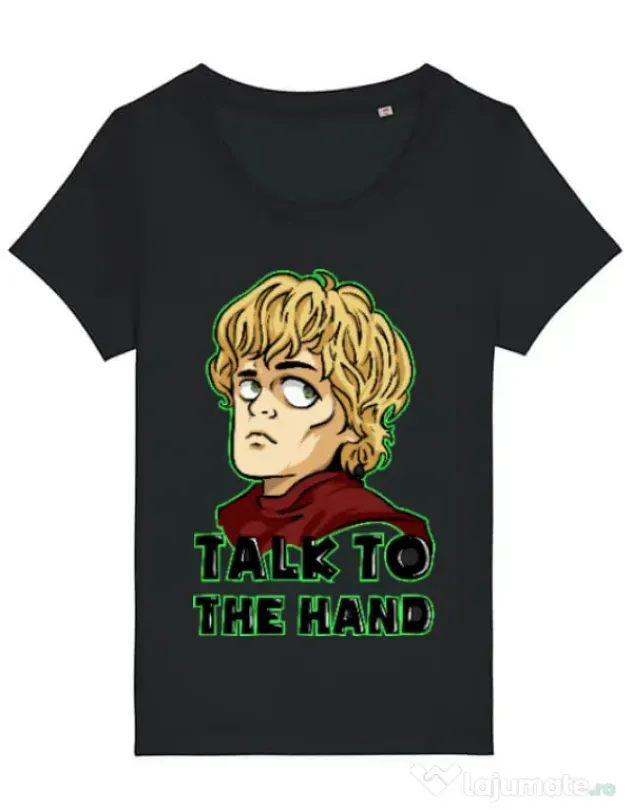 Tricou STANLEY STELLA dama Talk to the hand Negru