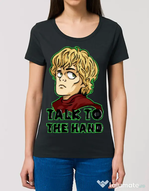 Tricou STANLEY STELLA dama Talk to the hand Negru