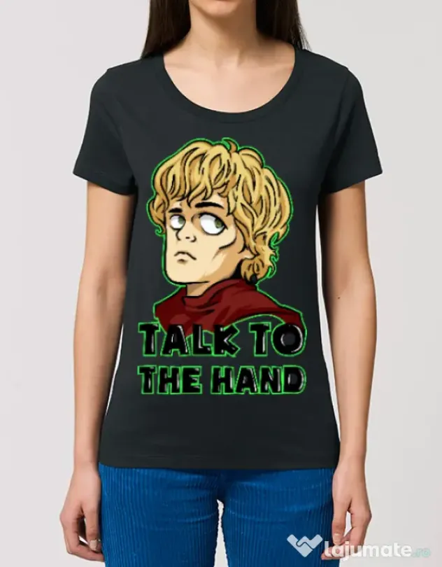 Tricou STANLEY STELLA dama Talk to the hand Negru