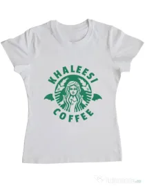 Tricou ADLER dama Khaleesi coffee Alb