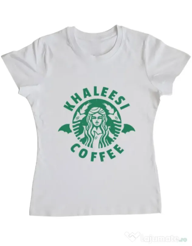 Tricou ADLER dama Khaleesi coffee Alb