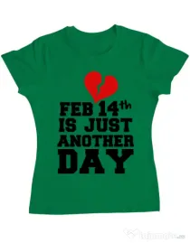Tricou ADLER dama 14 Februarie Verde mediu