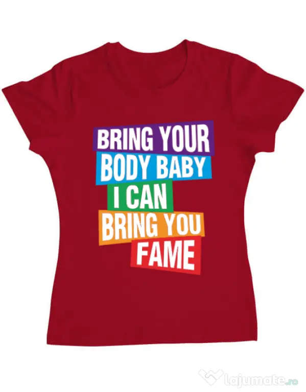 Tricou ADLER dama Bring your body Rosu