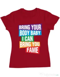Tricou ADLER dama Bring your body Rosu