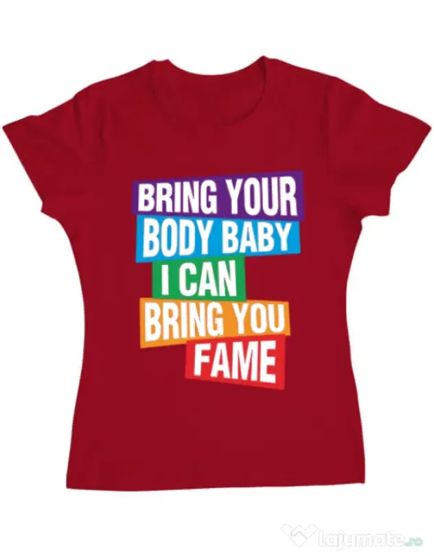 Tricou ADLER dama Bring your body Rosu