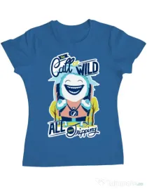 Tricou ADLER dama Call of the wild Albastru azuriu