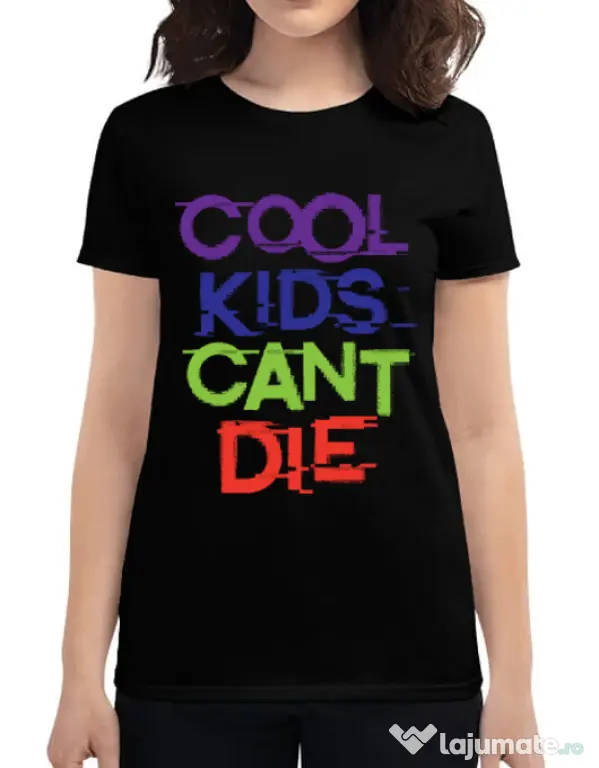 Tricou ADLER dama Cool kids Negru