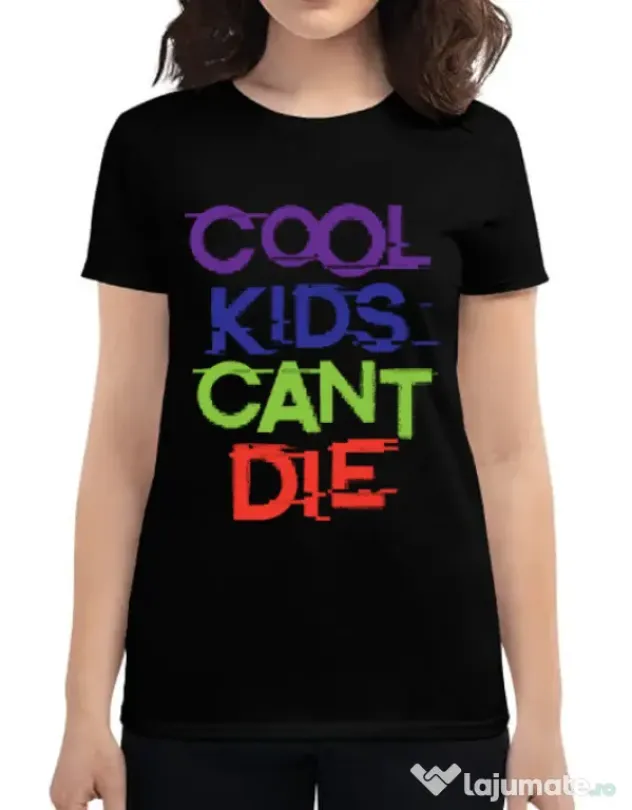 Tricou ADLER dama Cool kids Negru