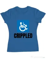Tricou ADLER dama Crippled Albastru azuriu