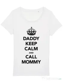Tricou STANLEY STELLA dama Daddy keep calm Alb