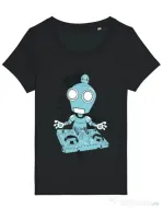 Tricou STANLEY STELLA dama Dj robot Negru