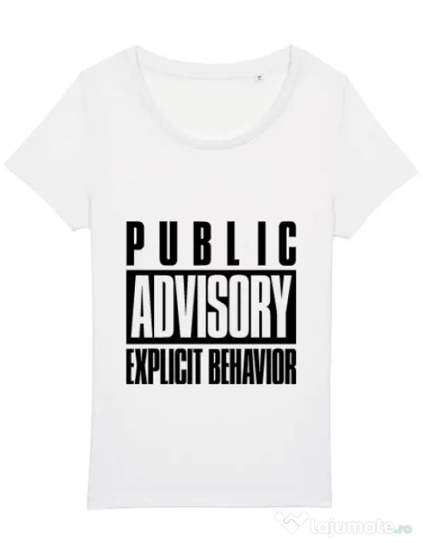 Tricou STANLEY STELLA dama Explicit behavior Alb