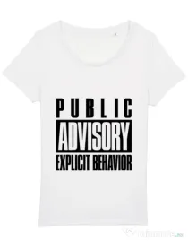Tricou STANLEY STELLA dama Explicit behavior Alb