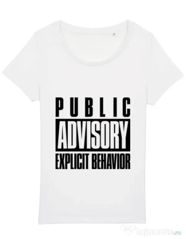 Tricou STANLEY STELLA dama Explicit behavior Alb