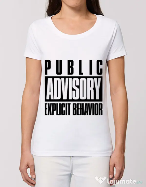 Tricou STANLEY STELLA dama Explicit behavior Alb