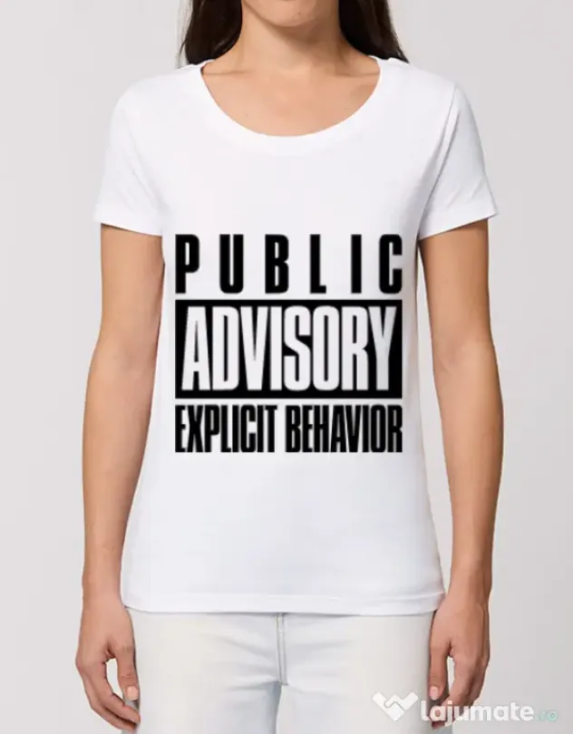 Tricou STANLEY STELLA dama Explicit behavior Alb