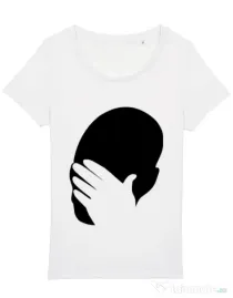 Tricou STANLEY STELLA dama Facepalm Alb