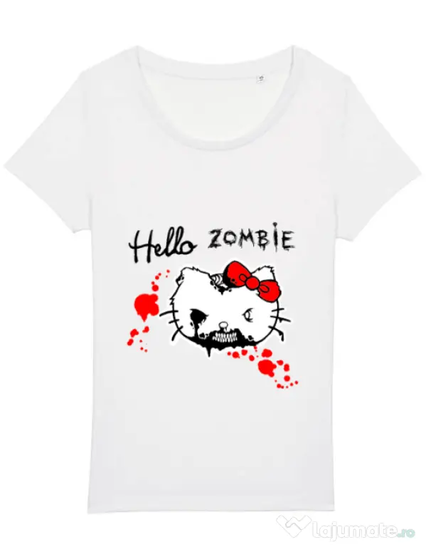 Tricou STANLEY STELLA dama Hello zombie Alb