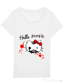 Tricou STANLEY STELLA dama Hello zombie Alb