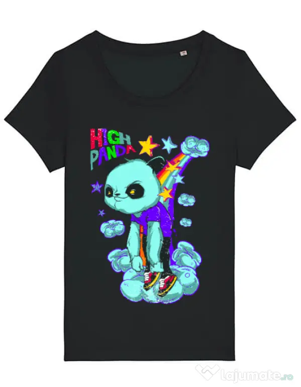 Tricou STANLEY STELLA dama High panda Negru