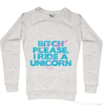 Bluza ADLER dama I ride a unicorn Migdala melanj