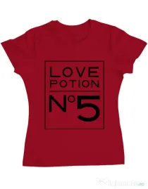 Tricou ADLER dama Love potion Rosu