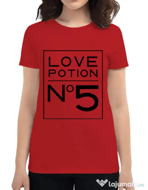 Tricou ADLER dama Love potion Rosu