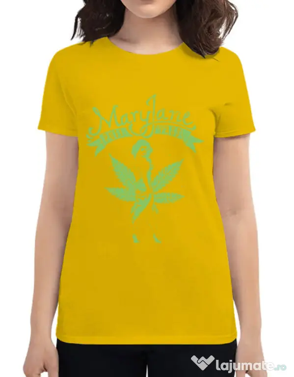 Tricou ADLER dama Mary Jane Galben