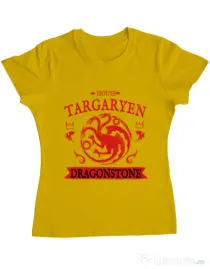 Tricou ADLER dama House Targaryen Galben