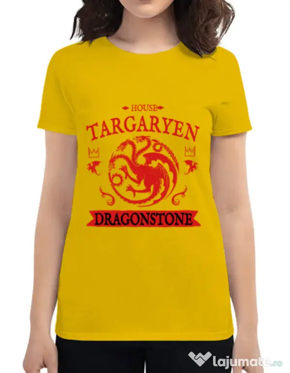 Tricou ADLER dama House Targaryen Galben