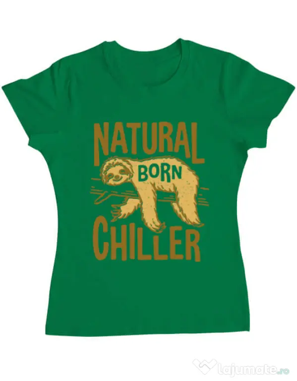 Tricou ADLER dama Natural born chiller Verde mediu