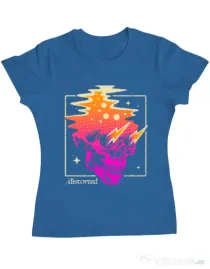 Tricou ADLER dama Distorted Albastru azuriu