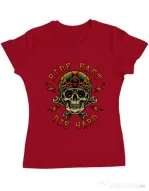 Tricou ADLER dama Bad rider Rosu