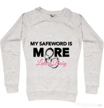 Bluza ADLER dama My safeword is more Migdala melanj