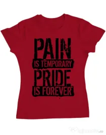 Tricou ADLER dama Pain and pride Rosu