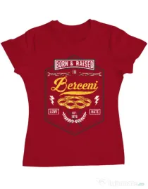 Tricou ADLER dama Berceni Rosu