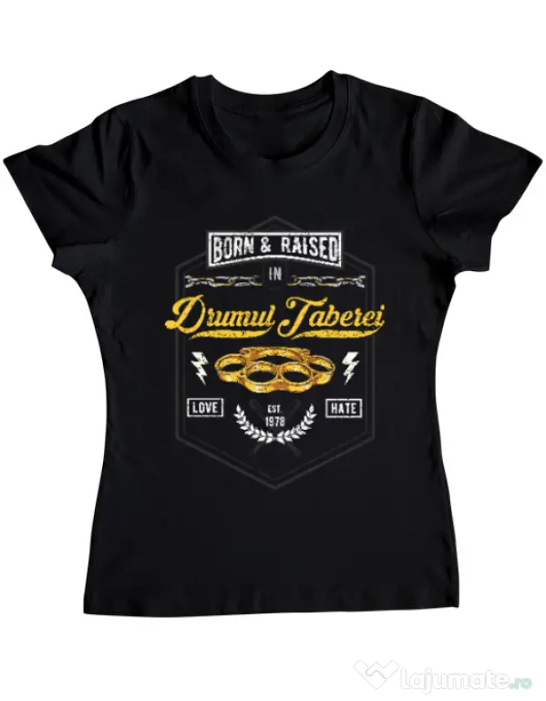Tricou ADLER dama Drumul taberei Negru